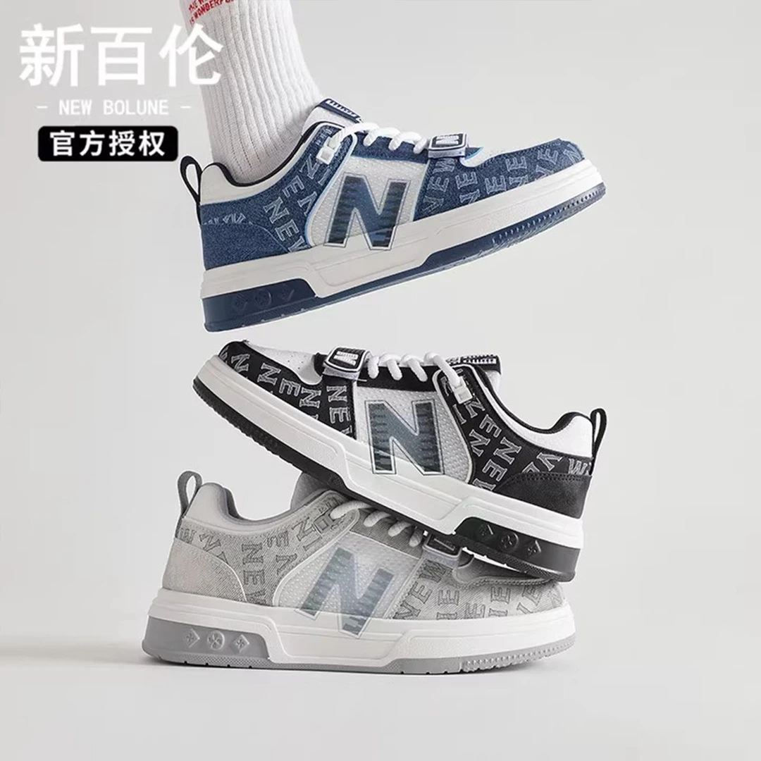 NEW BOLUNE/新百伦男鞋夏季透气时尚休闲板鞋轻便情侣运动小白鞋