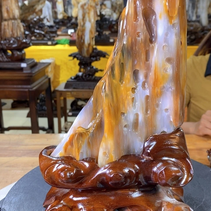 杨***8硅化玉硅化玉摆件未镶嵌