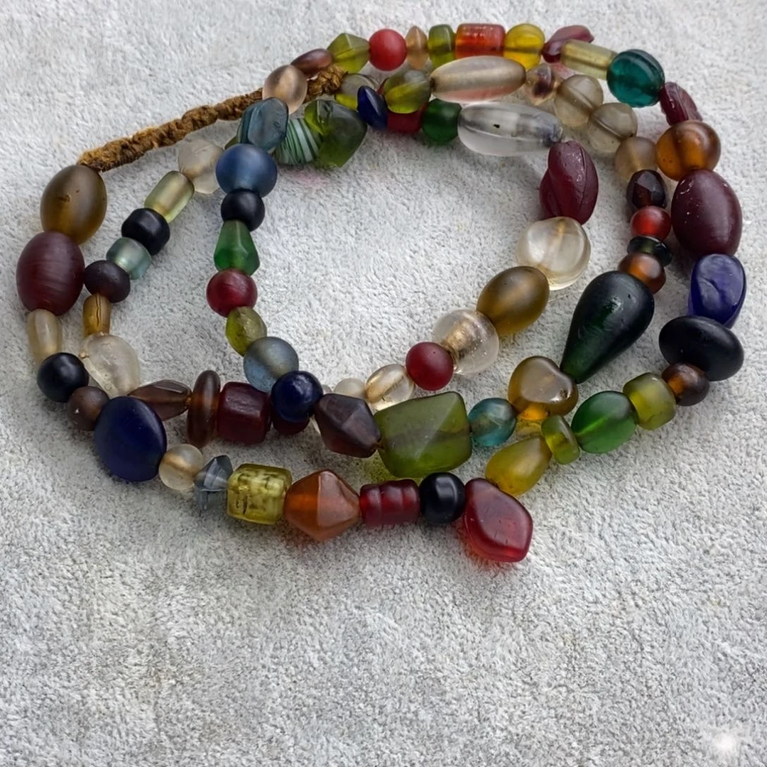 颈饰琉璃尼泊尔老多宝大