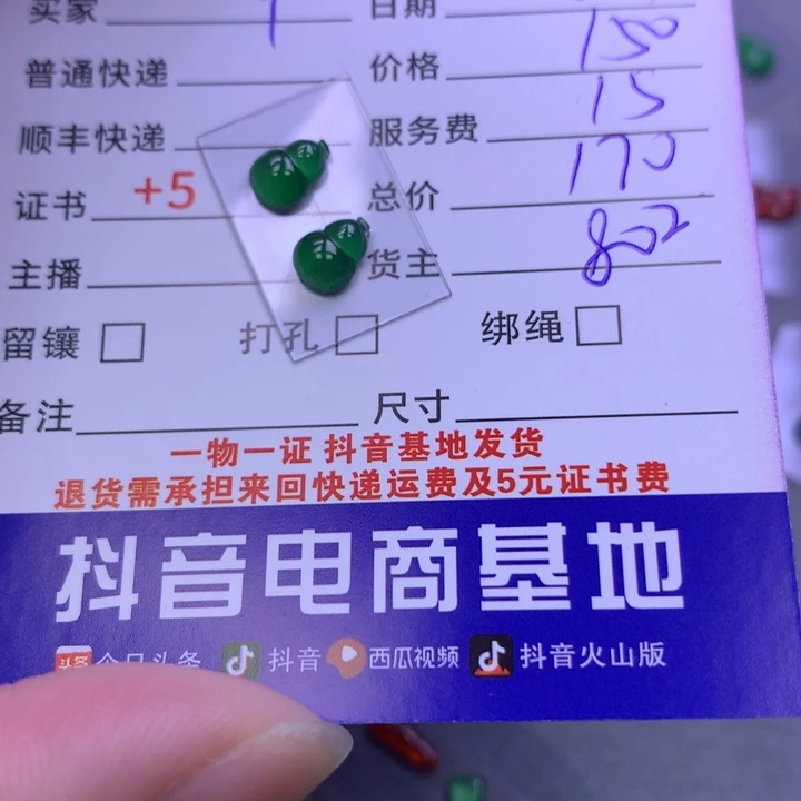 翡翠未镶嵌颈饰Y*翡翠