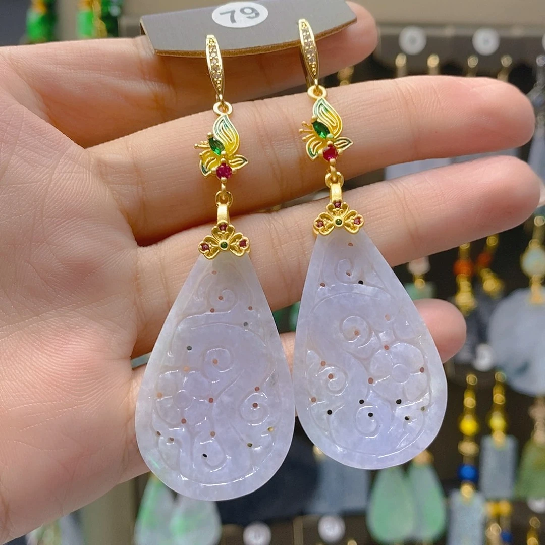 未镶嵌翡翠耳饰翡翠