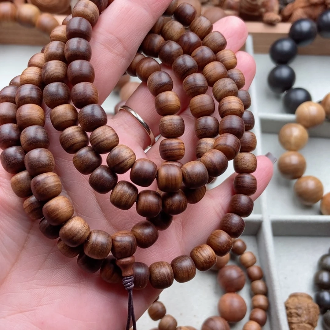 檀香木手串/手链清*老山檀黑肉奶香念珠