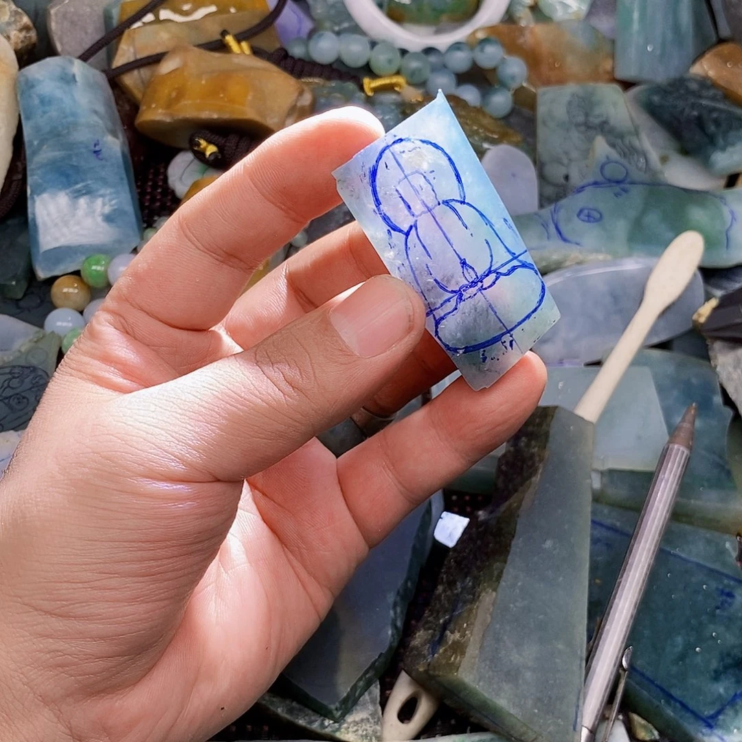 未镶嵌定制翡翠两****地翡翠