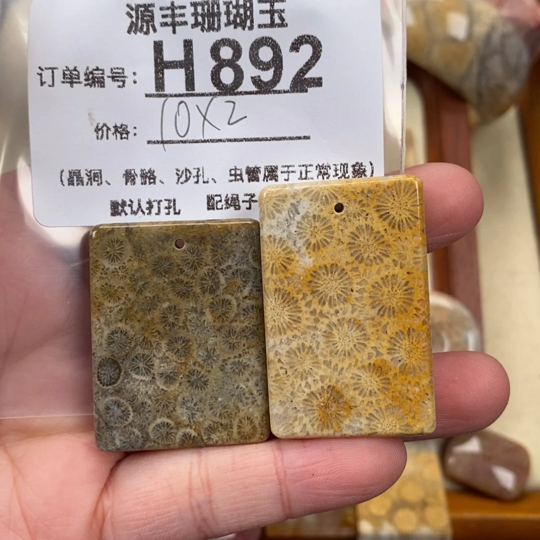 硅化玉颈饰未镶嵌摇*～