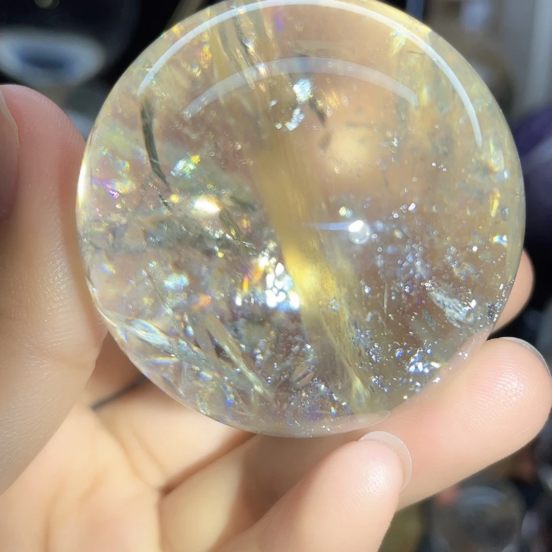 水晶珠宝半成品未镶嵌爆彩52符文