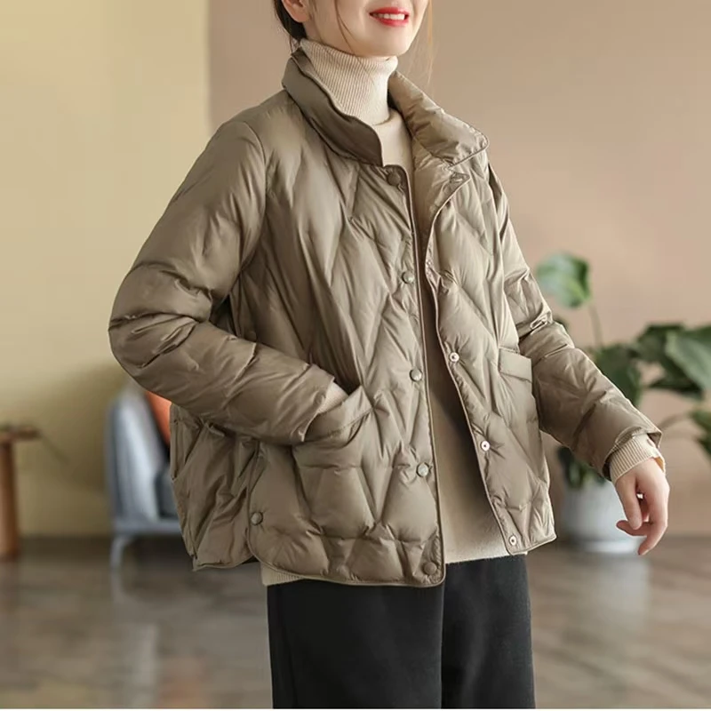 清货福利90白鸭绒轻薄款羽绒服