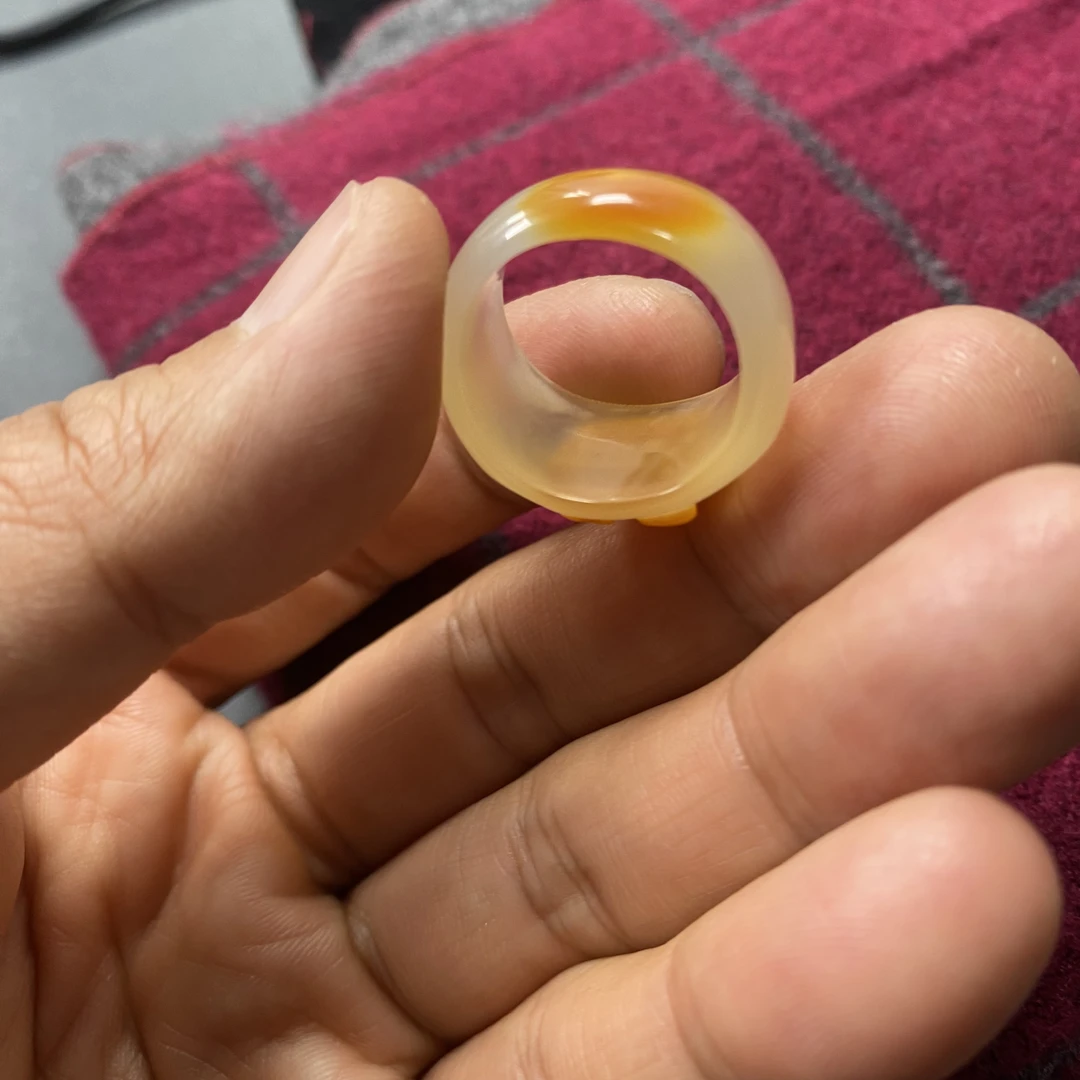 黄龙玉戒指福字戒指