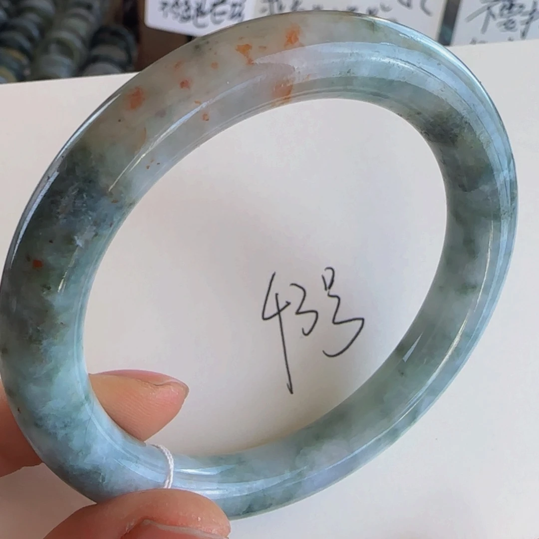 翡翠手镯未镶嵌老坑56圈芳华