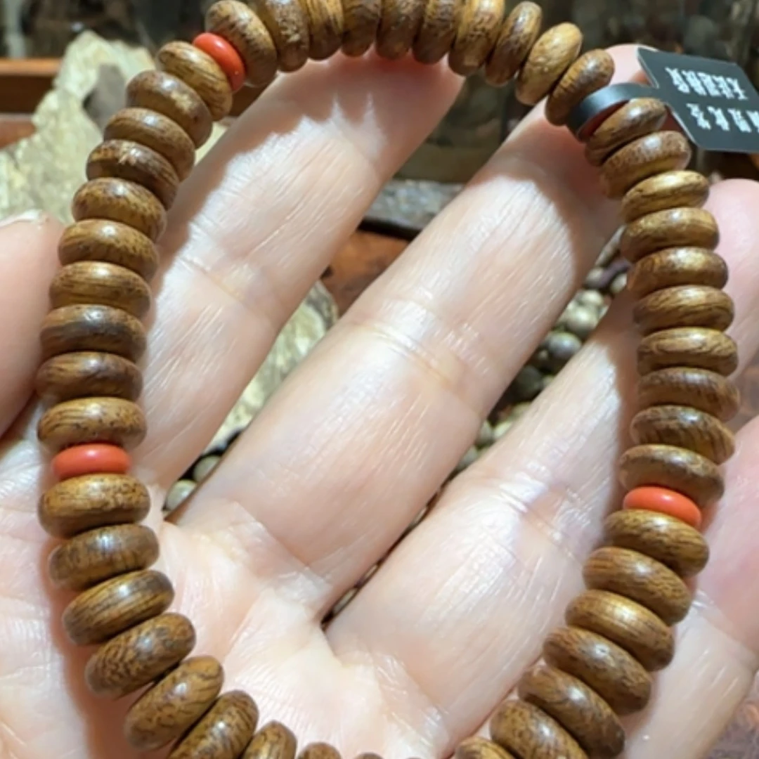 【闪购商品】沉香手串印尼红土8m算盘珠