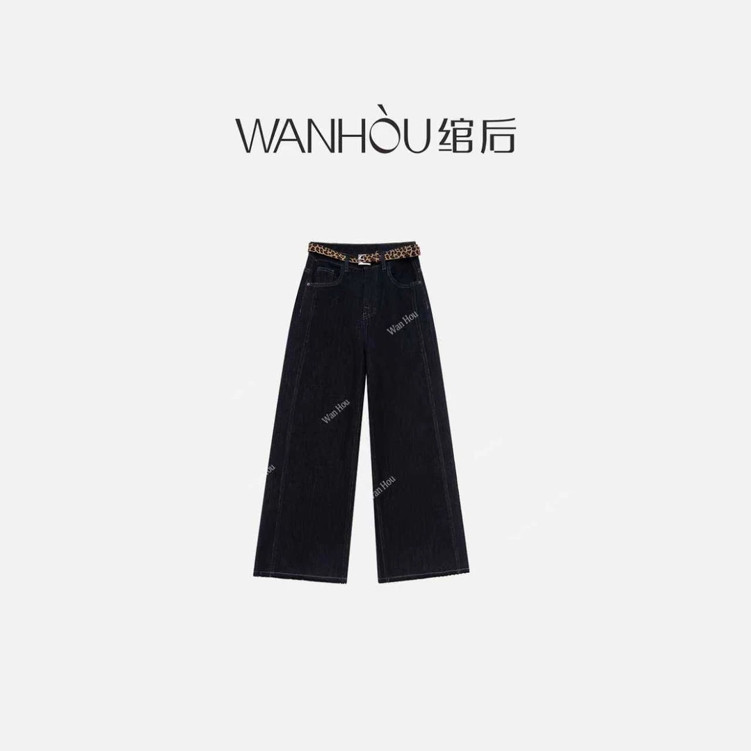 【C3818】#绾后-秋季新款百搭时修身牛仔裤女装SS