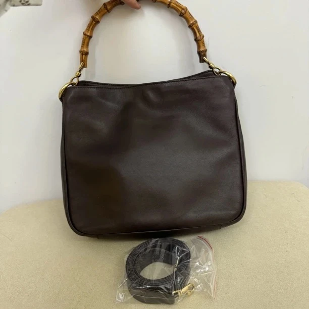 95新 GUCCI/古驰 古驰奢侈品竹节单肩斜挎包0078