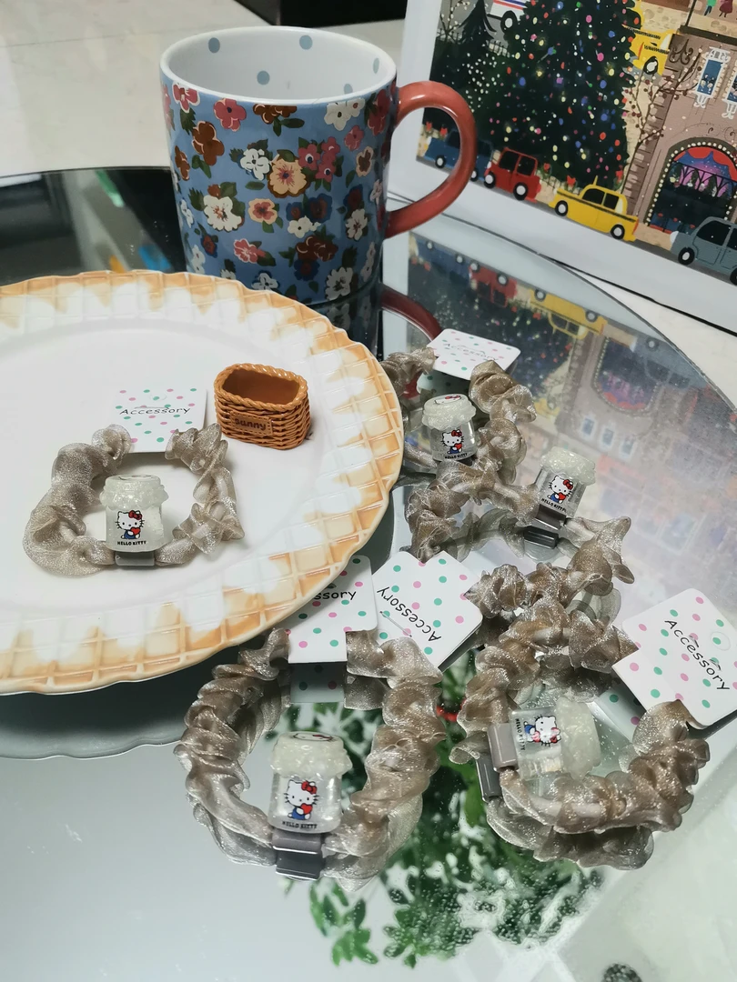 KT水晶瓶发绳三色可选纯手工默认微瑕满20飞