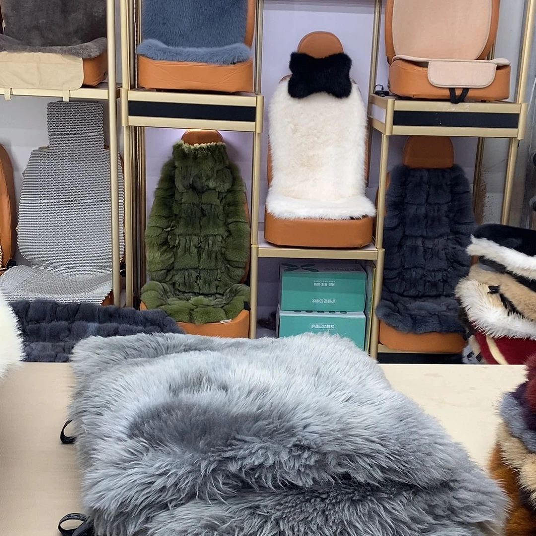 风***月灰色羊皮拼皮三件套