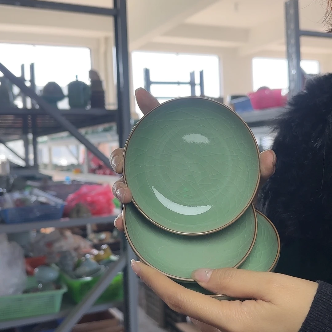 龙泉云间青瓷小米茶器