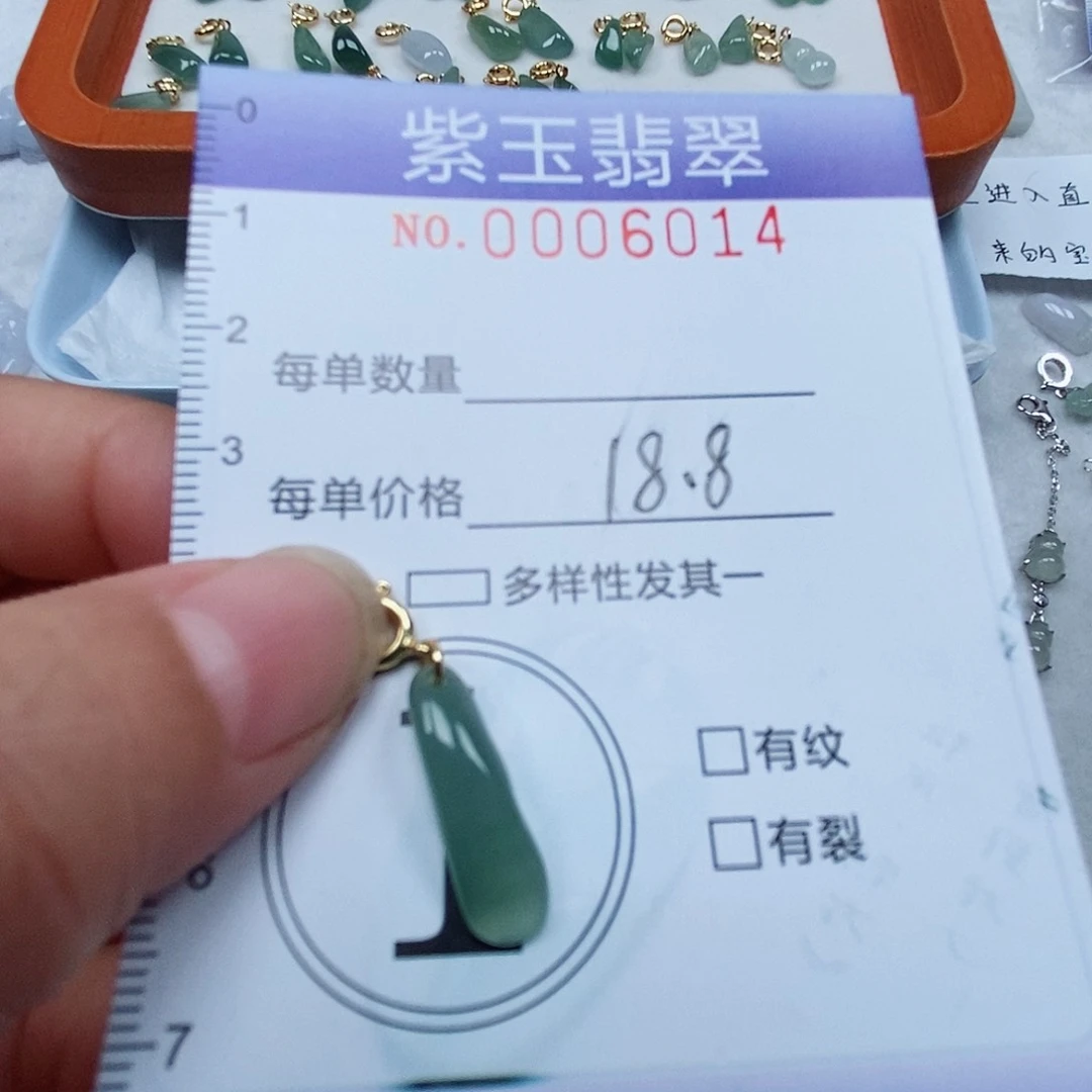 颈饰未镶嵌翡翠冰透随行