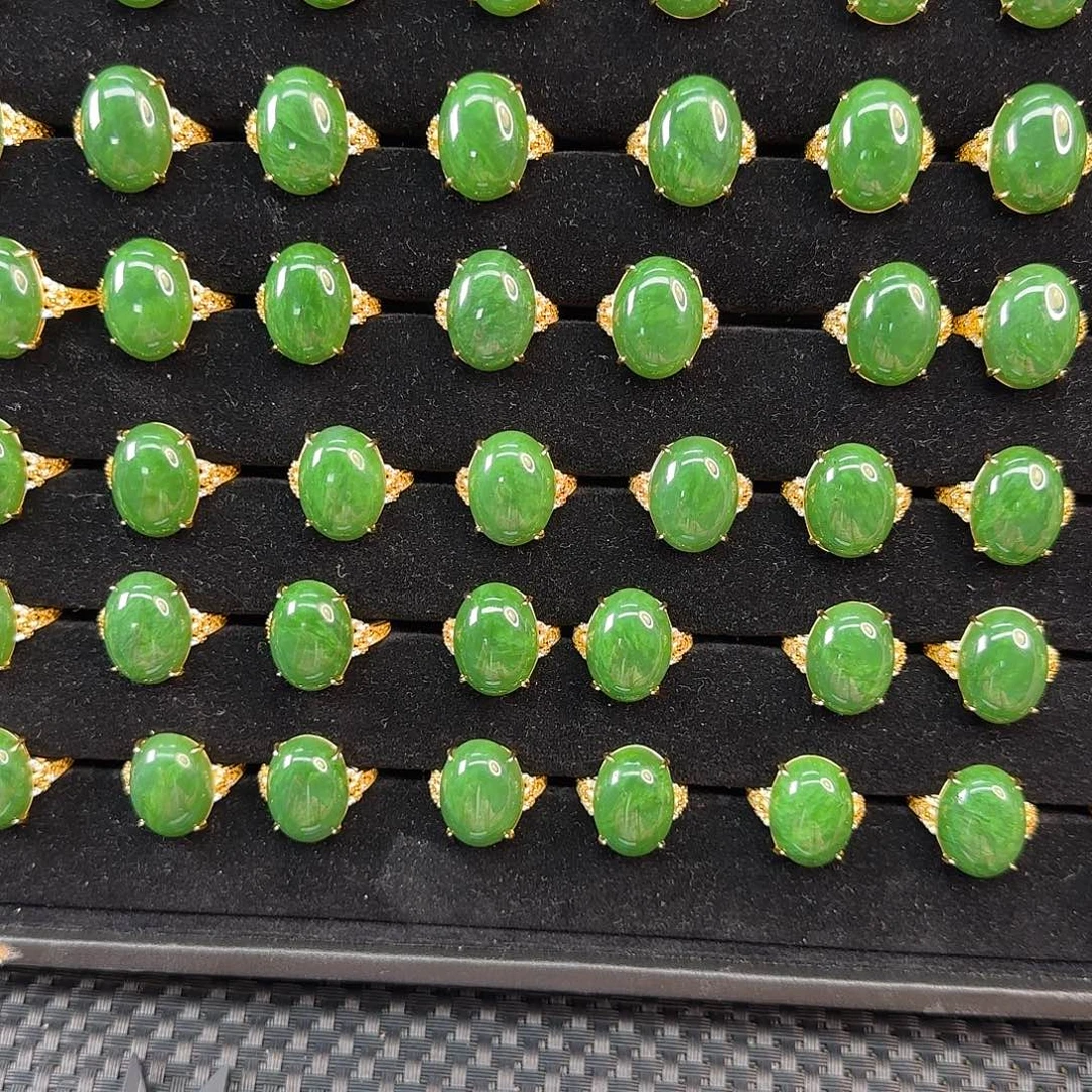 和田玉银S925镶嵌颈饰碧玉戒指卡20 15 多样性发其一