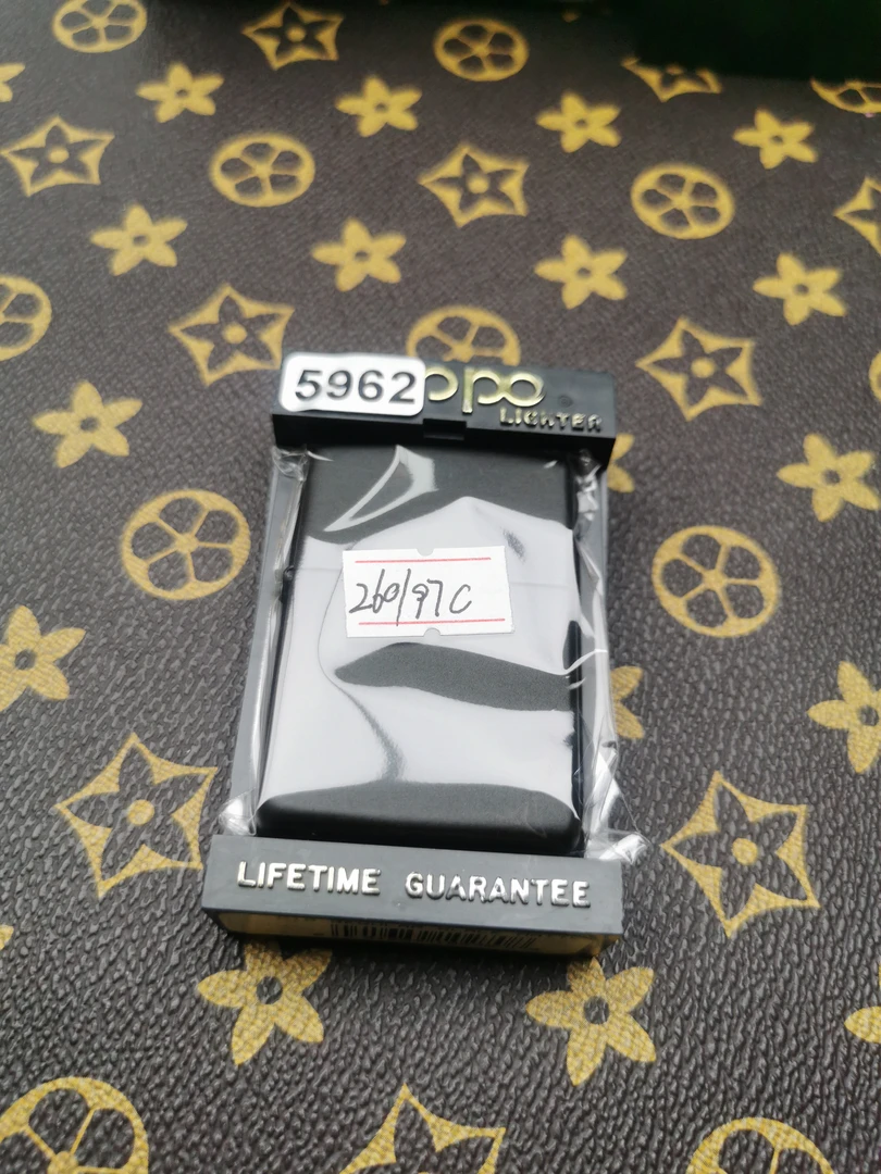 Zippo打火机回血97C黑雅漆光板-5962