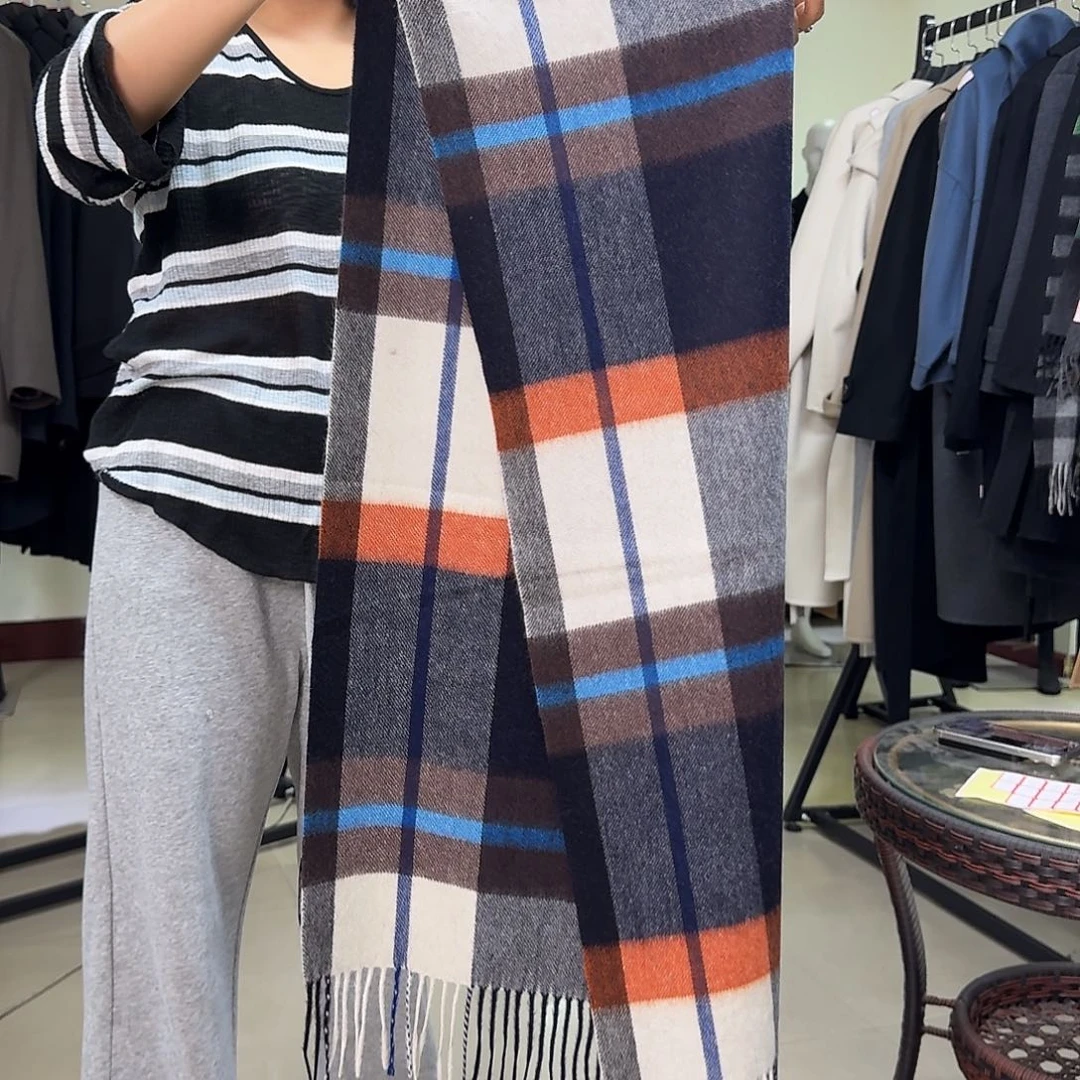 纯羊绒保暖围巾017