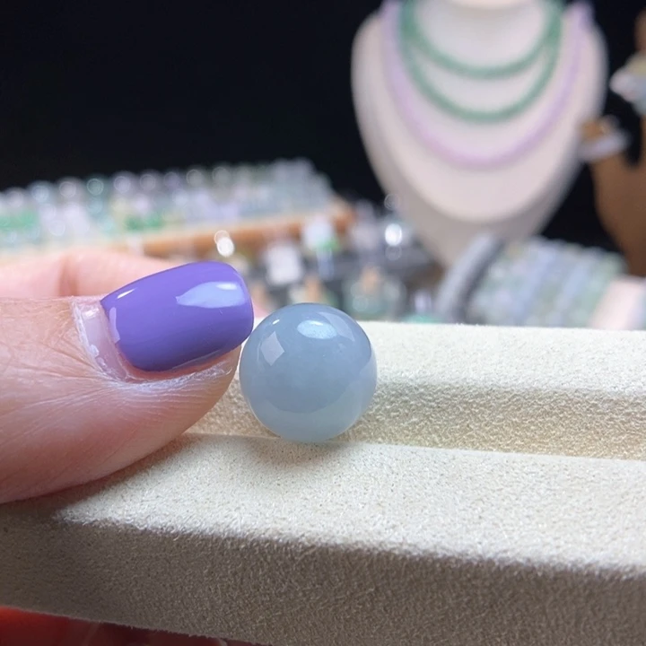 翡翠未镶嵌颈饰13冰蓝