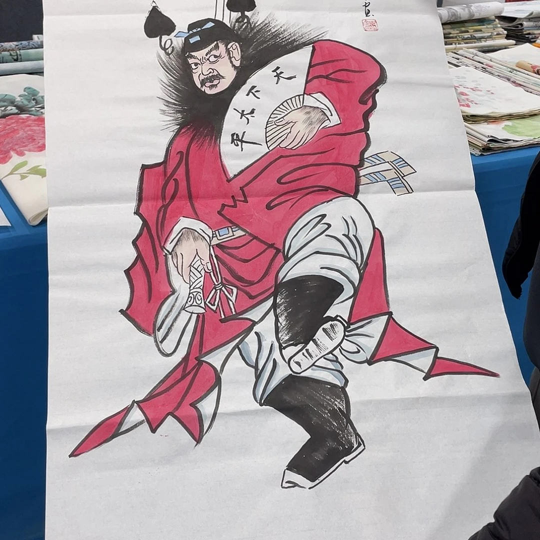 国画今天早上国画作品展示