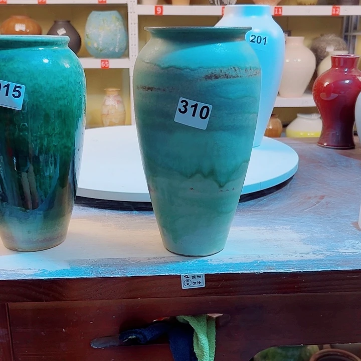 瓷片高29口11。摆件。310