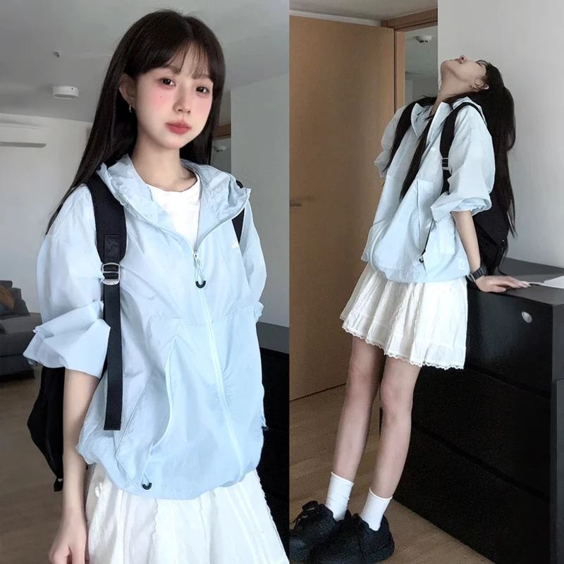 JEEPSPIRIT防晒衣男女同款夏季2025新款宽松防晒服薄款透气外套潮