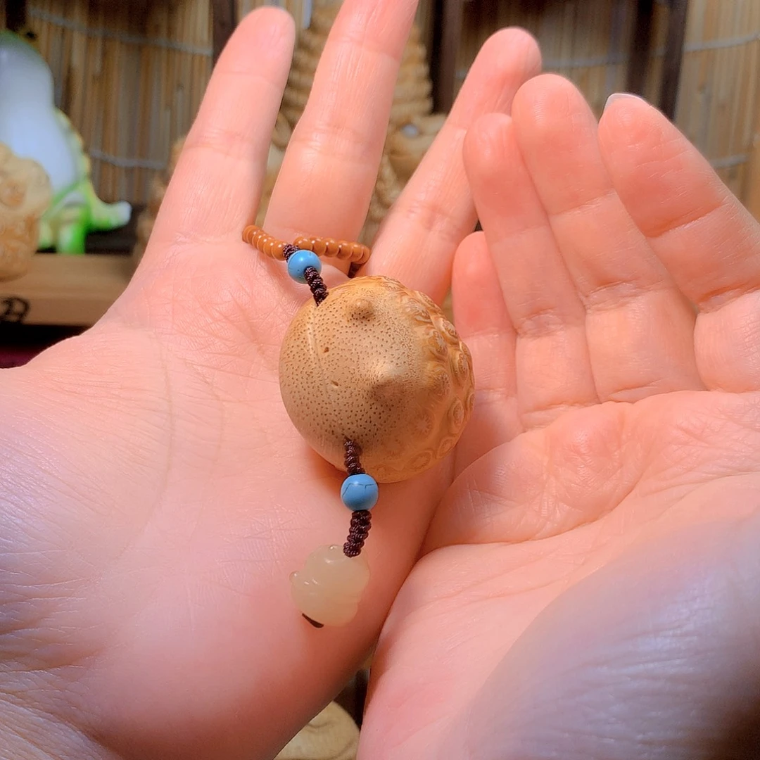 竹传统造型小金蟾纯手工放漏