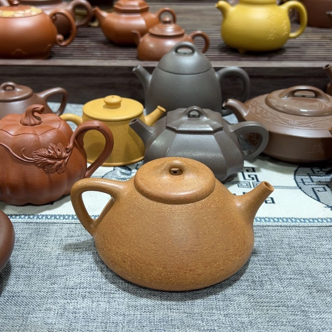 紫砂茶壶健健康康平平安安