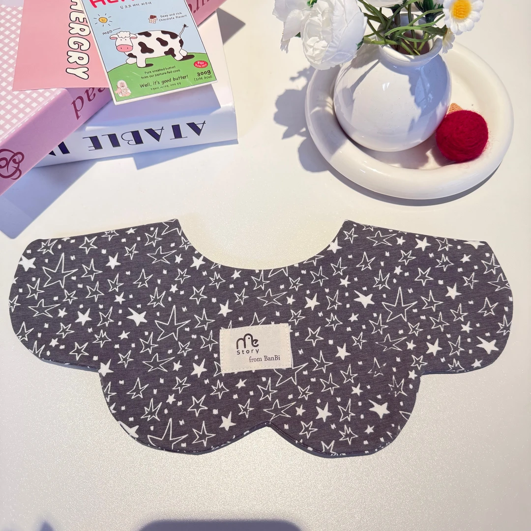 [325]双面直播Ins婴儿口水巾宝宝围嘴柔软透气防吐奶围兜