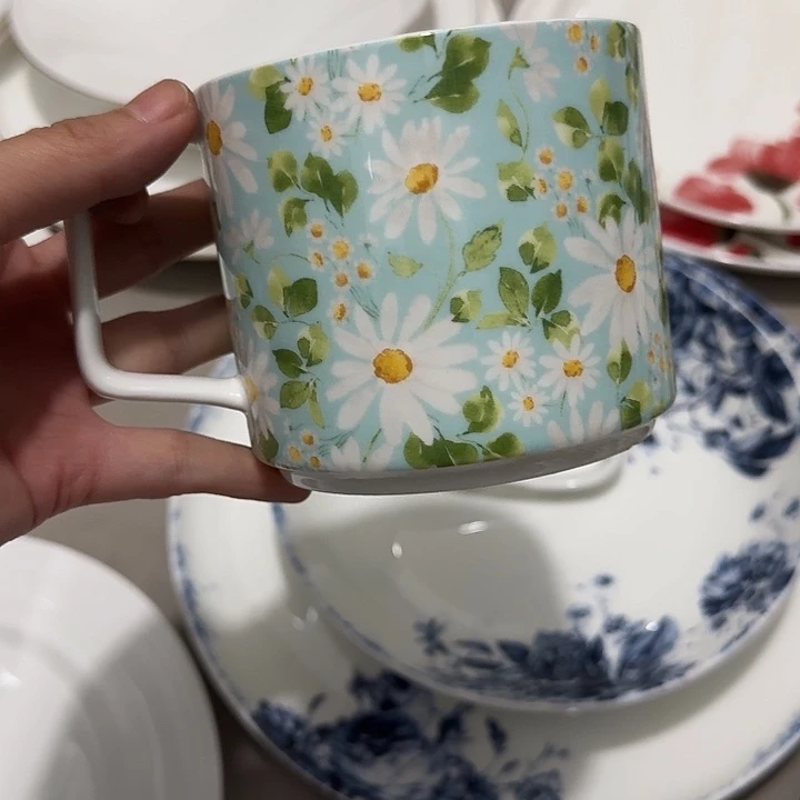 外贸尾单微瑕 骨瓷 杯子一个