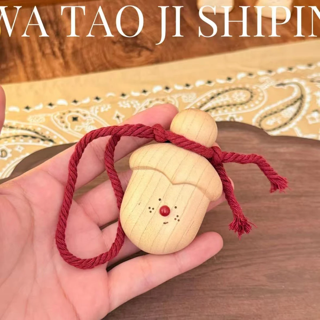 可爱表情桃木剑斧头辟邪车挂包挂