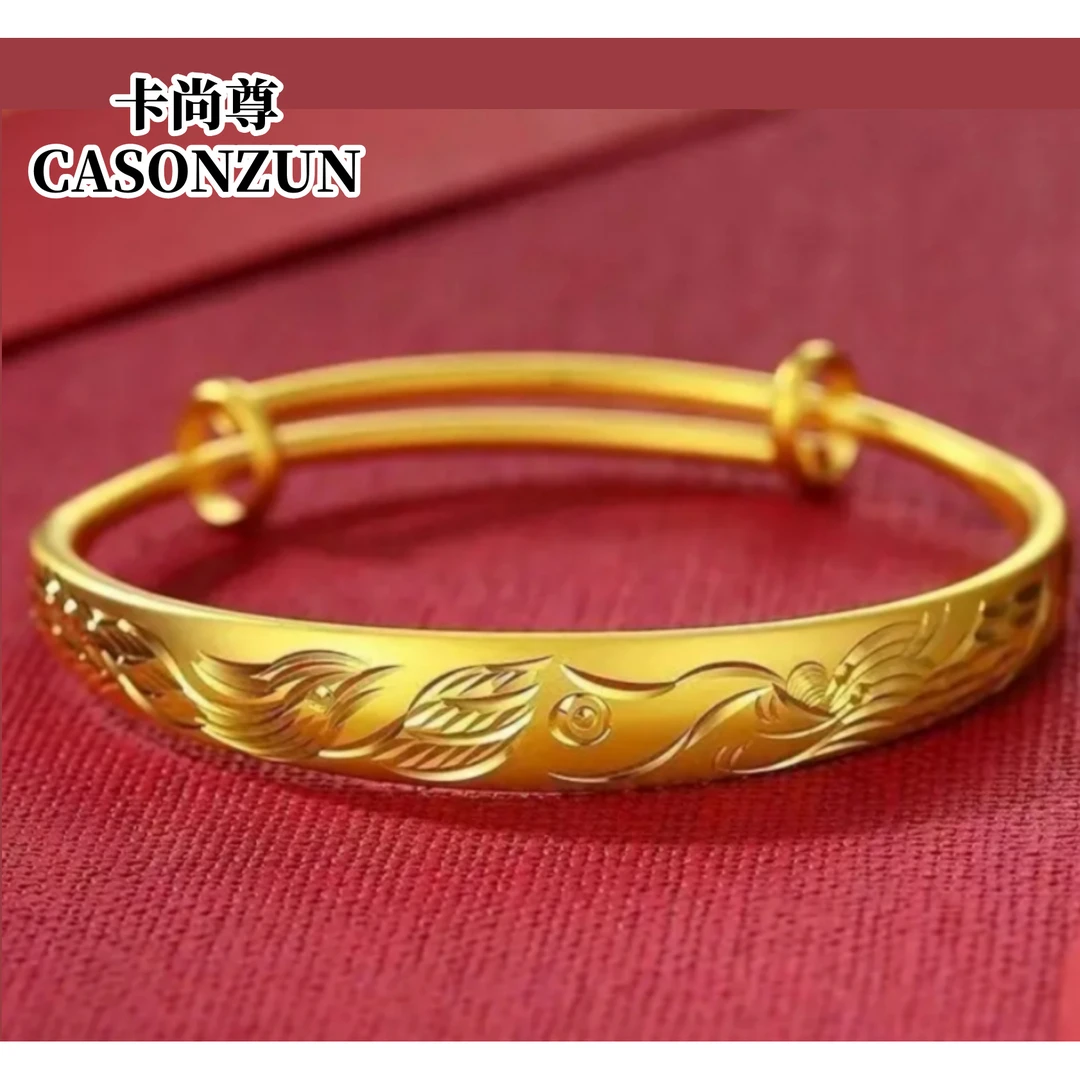 【H】高奢贵气龙凤呈祥百搭经典款推拉手镯【SCS03】
