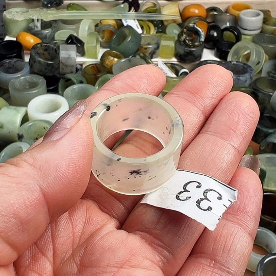 【闪购商品】未镶嵌岫玉戒指拼*