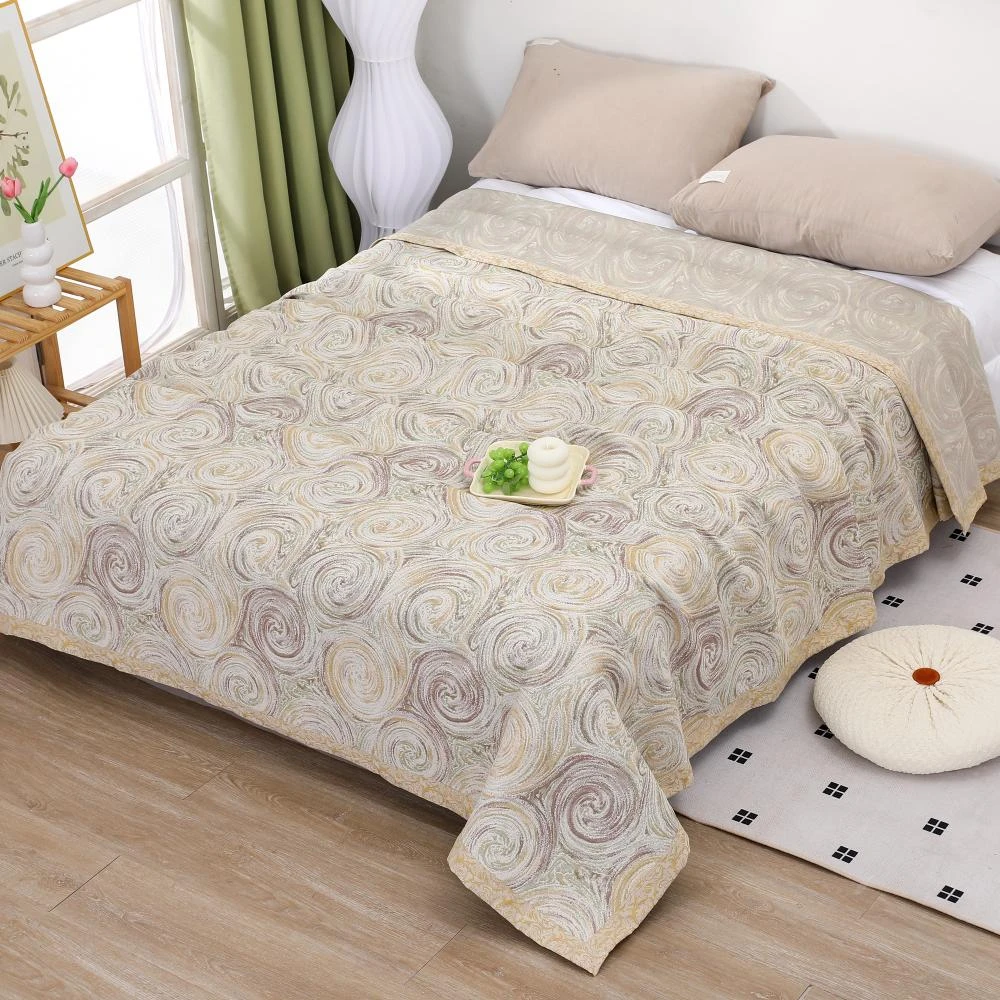 【流光玫瑰床盖】2.3*2.5M高端A类柔软亲肤透气隔脏可机洗四季床盖