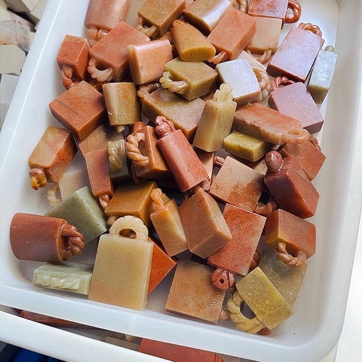 青田石印石笑*今天我也很