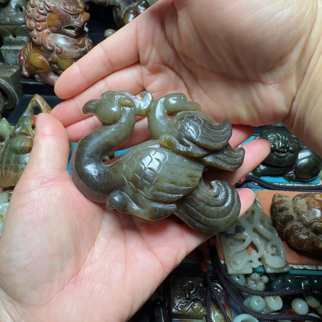 和田玉未镶嵌摆件