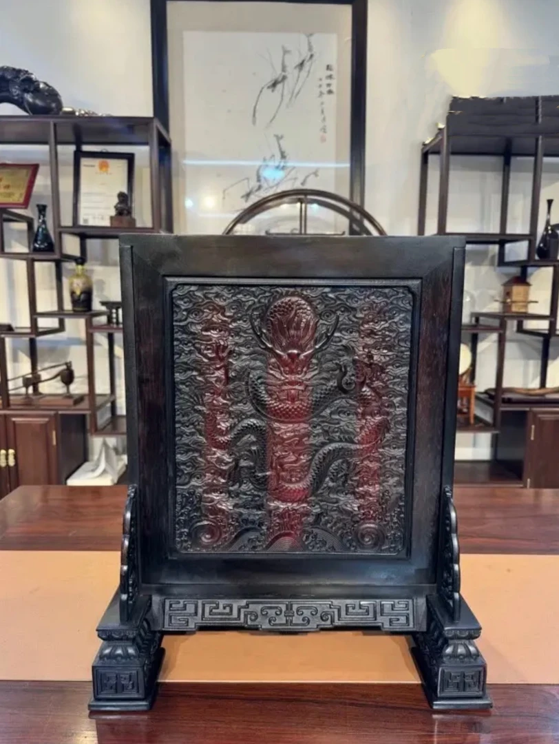 三匠 大红酸枝三希堂同款屏风柜五斗柜 42*50*44cm