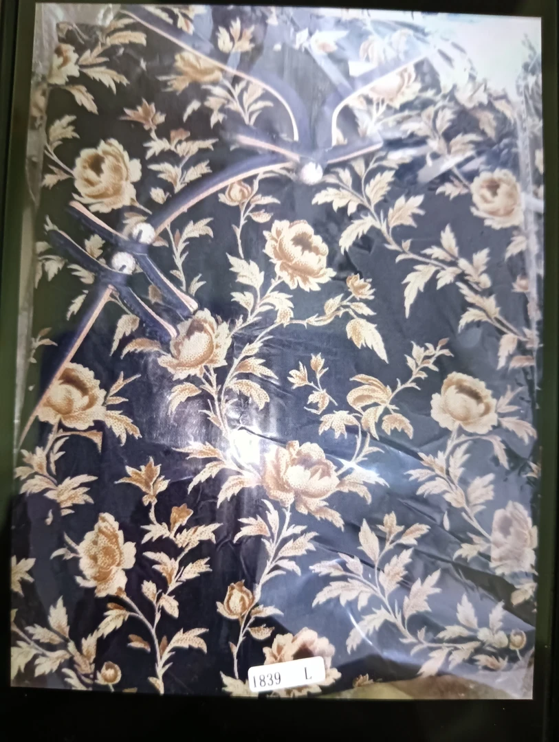 新款夏季印花旗袍(黄莲花)