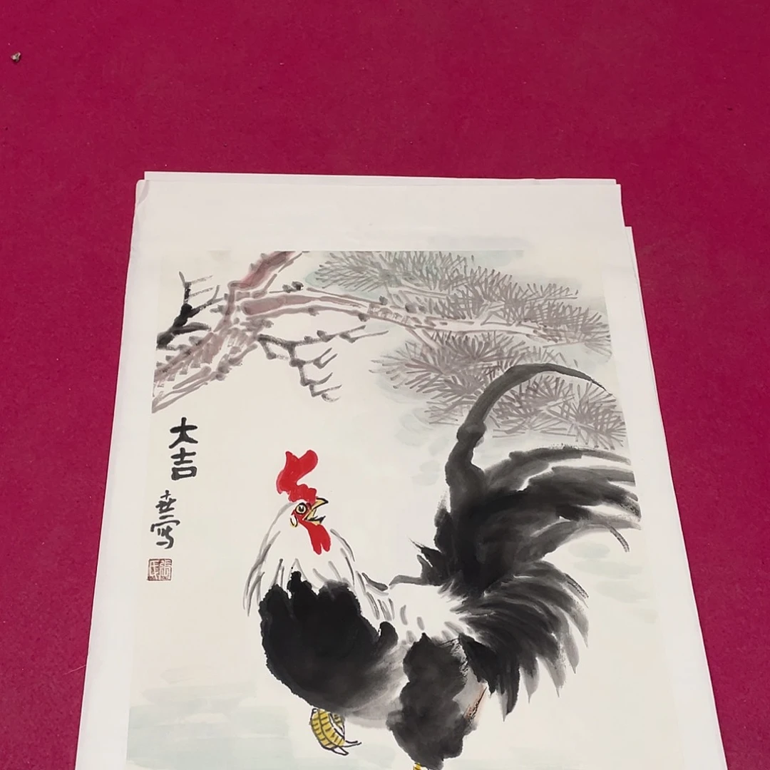 国画1.4平尺国画作品