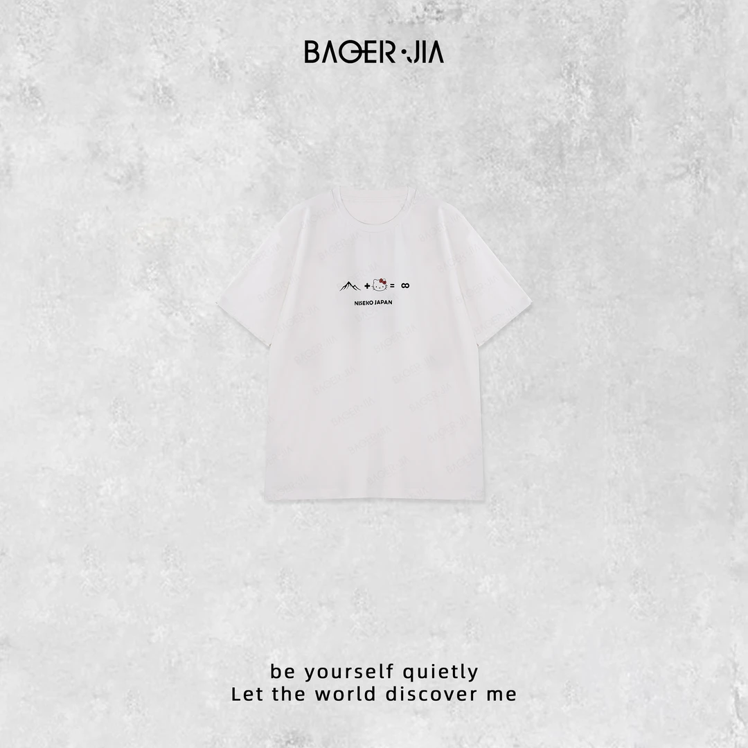 0-宝儿家含幂BL83425102早春新款穿搭KT小猫咪字母印花减龄T恤