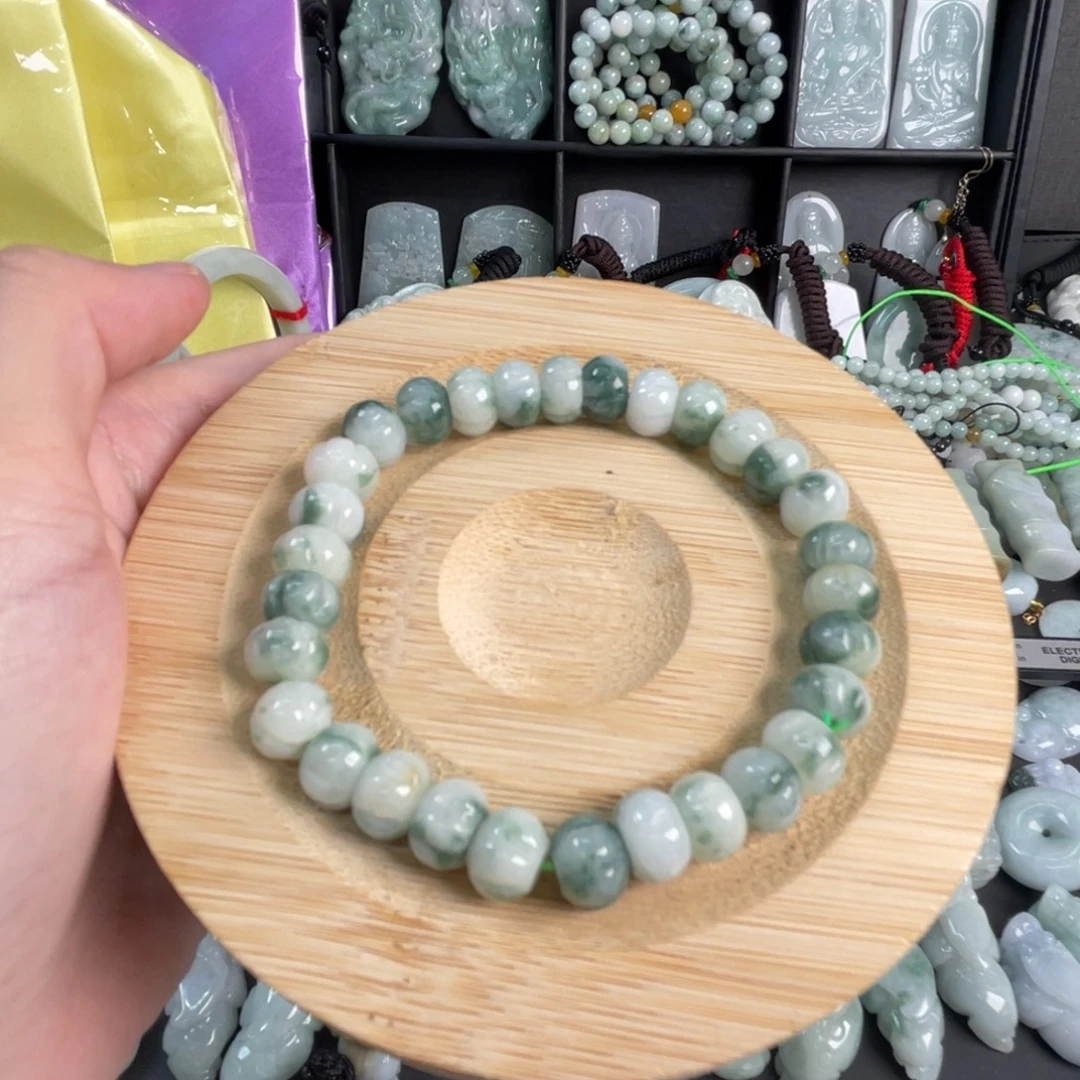 翡翠未镶嵌手串微瑕