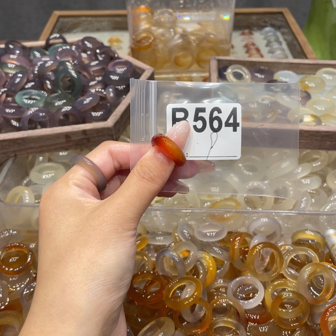 玛瑙/玉髓未镶嵌戒指564