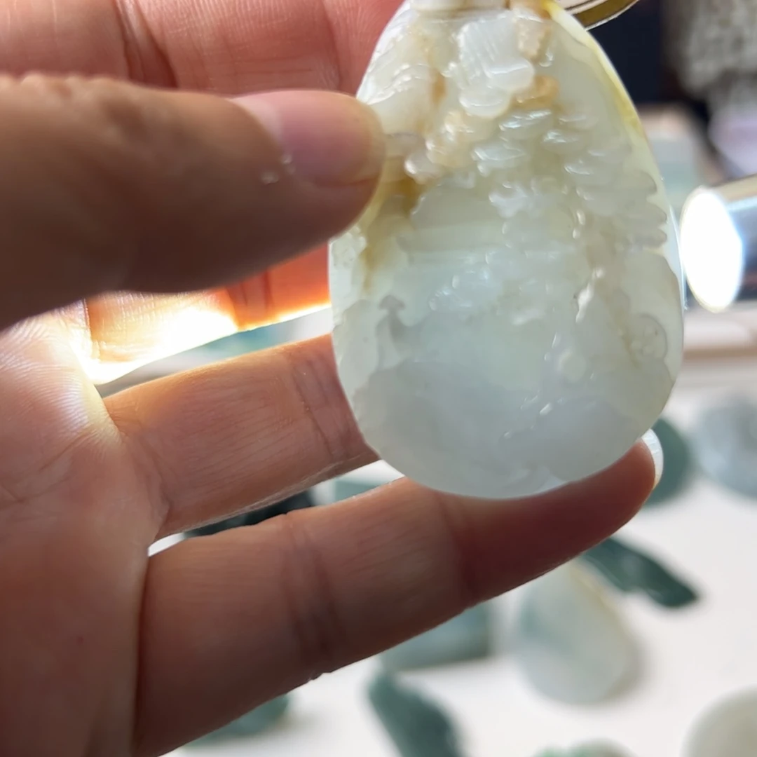 翡翠银S925镶嵌颈饰