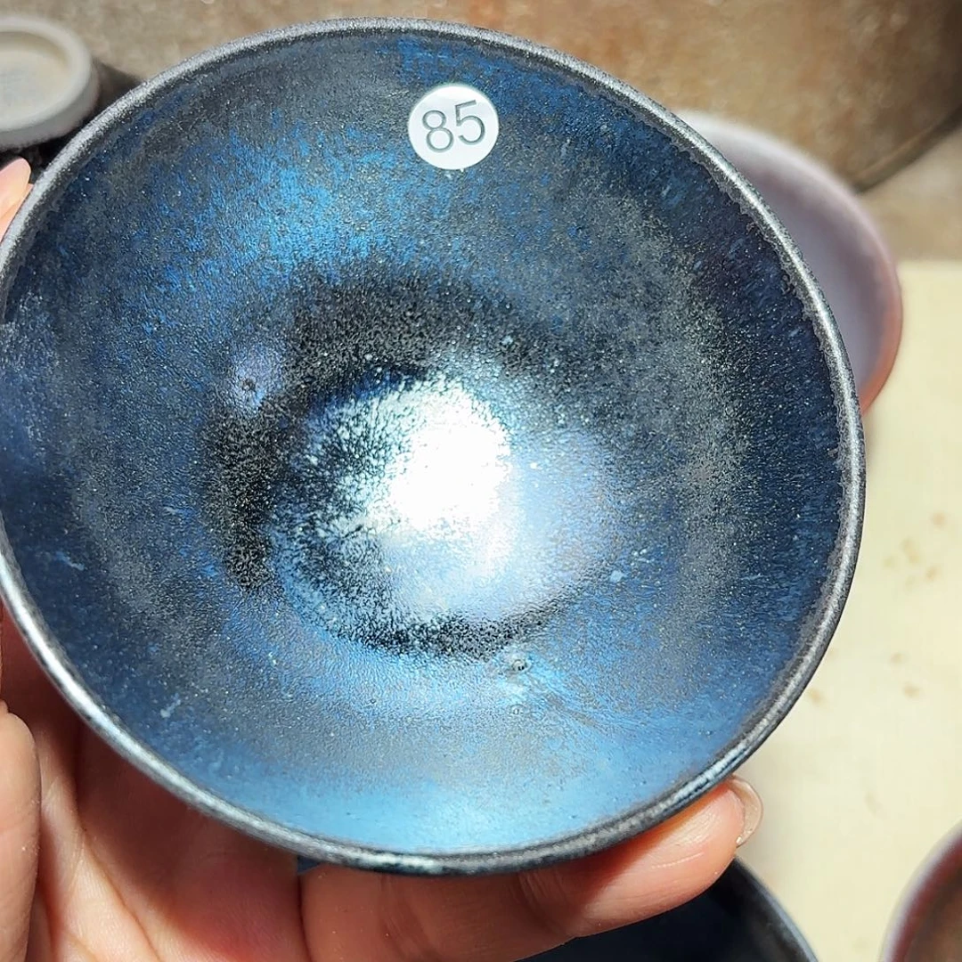 茶盏义兴龙窑建盏85微瑕