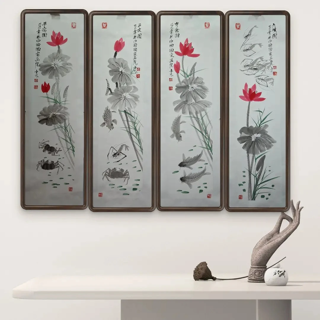 齐派传承人-金袍艺术家-朱雪林老师-书画作品《四海升平》