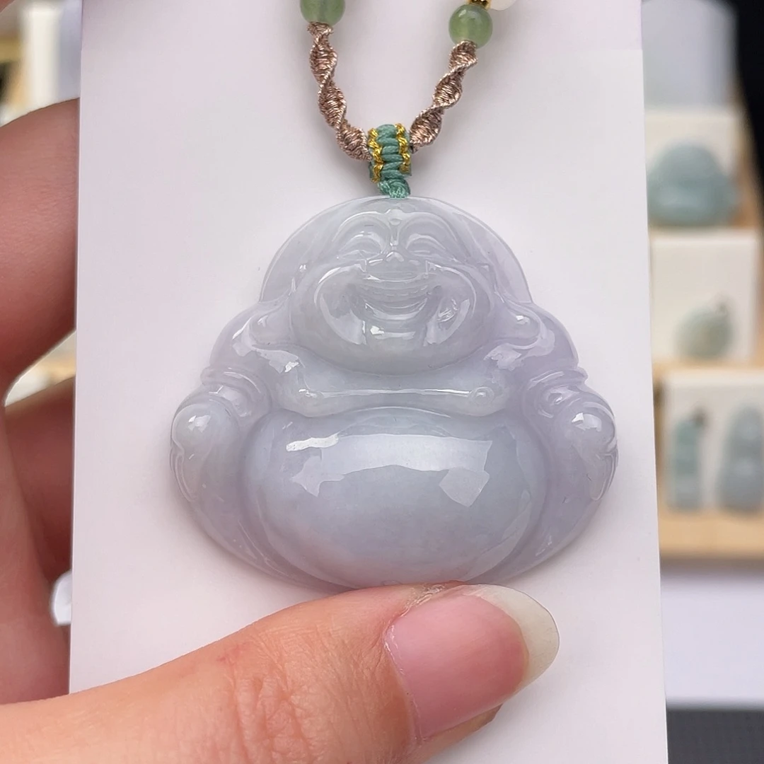 翡翠未镶嵌颈饰佛公
