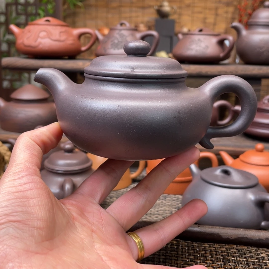 紫砂茶壶宜兴原矿紫砂手工制270