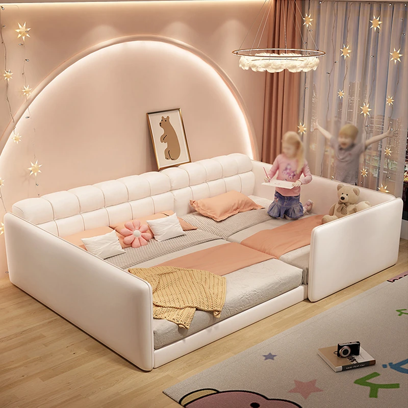 二胎家庭榻榻米亲子床一家四口的拼接床地台双人子母大床