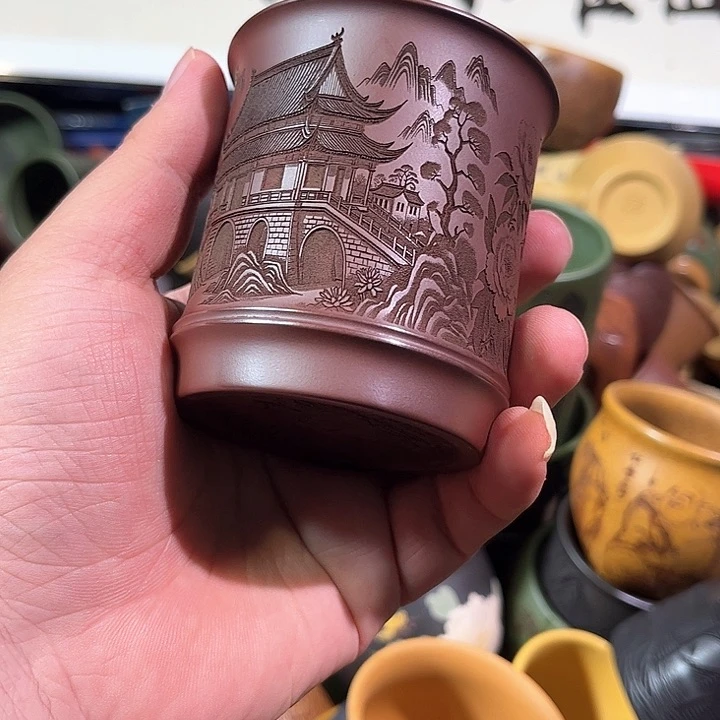 茶杯紫砂全手工紫砂主人杯