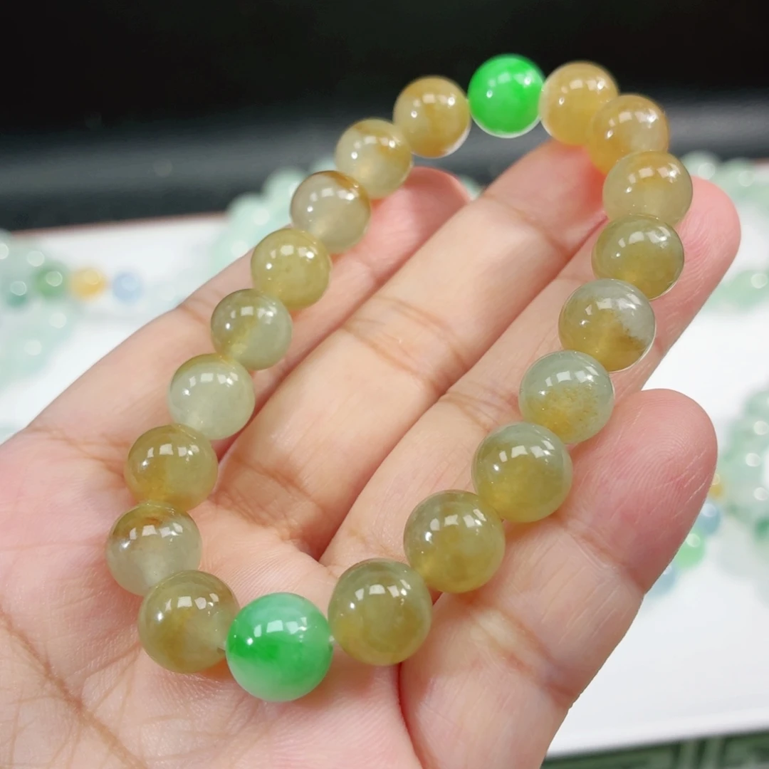 翡翠未镶嵌手链卡9.4
